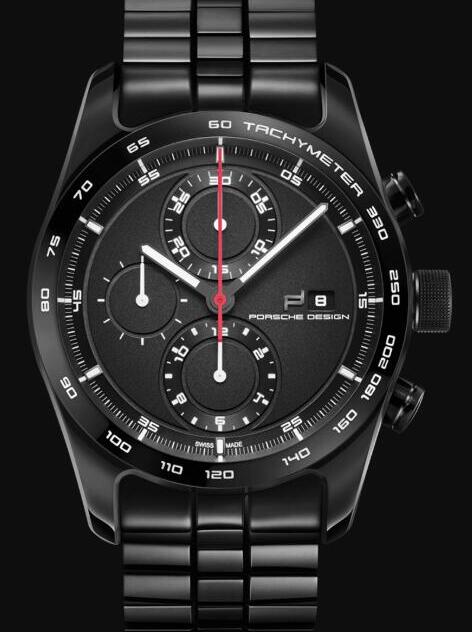 Replica Porsche Design Watch CHRONOTIMER SERIES 1 POLISHED BLACK 4046901408701